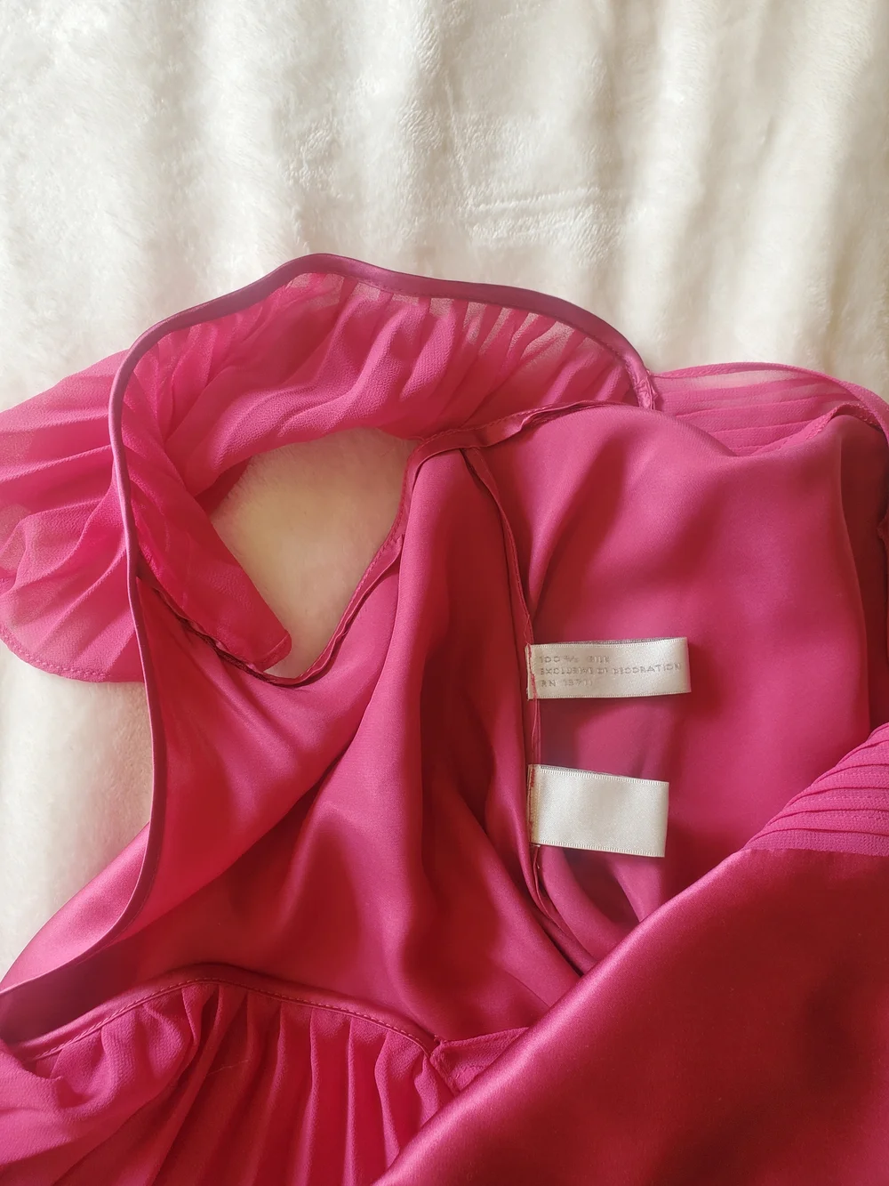 Vintage Silk Robe Set XL Valerie Stevens Pink 90s Boudoir Lingerie Lounge - Picture 12 of 16